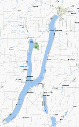 Keuka Lake Map